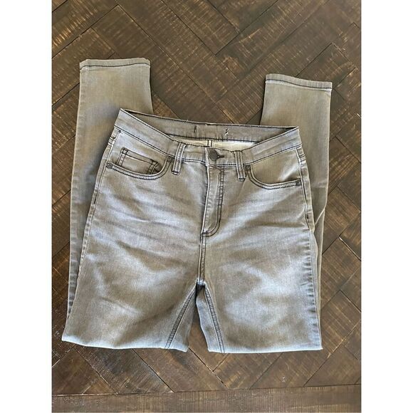 Free People Gray Stretch Skinny Classic 5 Pocket Jeans Jeans Size 28 - Picture 2 of 6